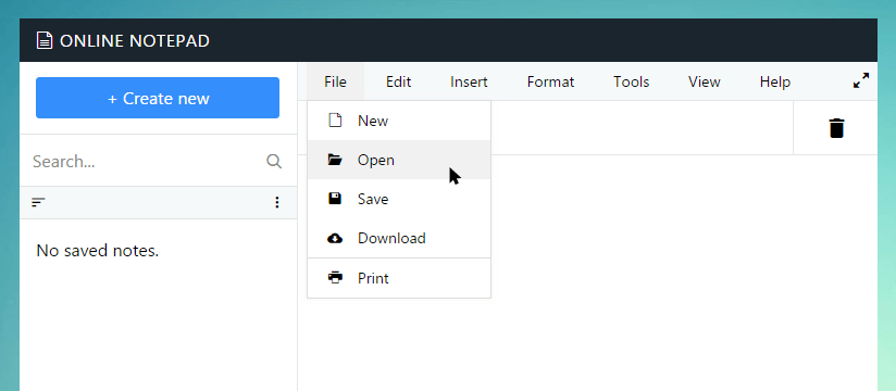 Open text file in Weseo